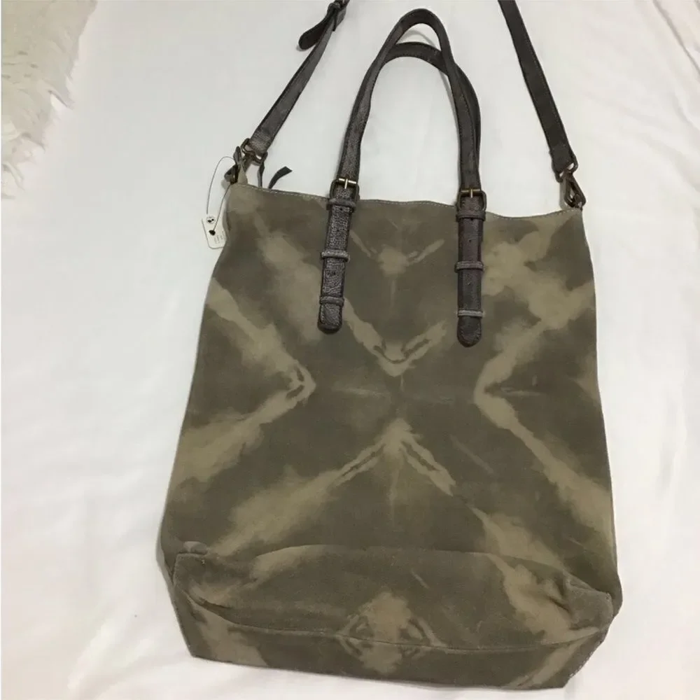Free People We The Free Leather Take Me Away Tote Crossbody Bag New With Tag